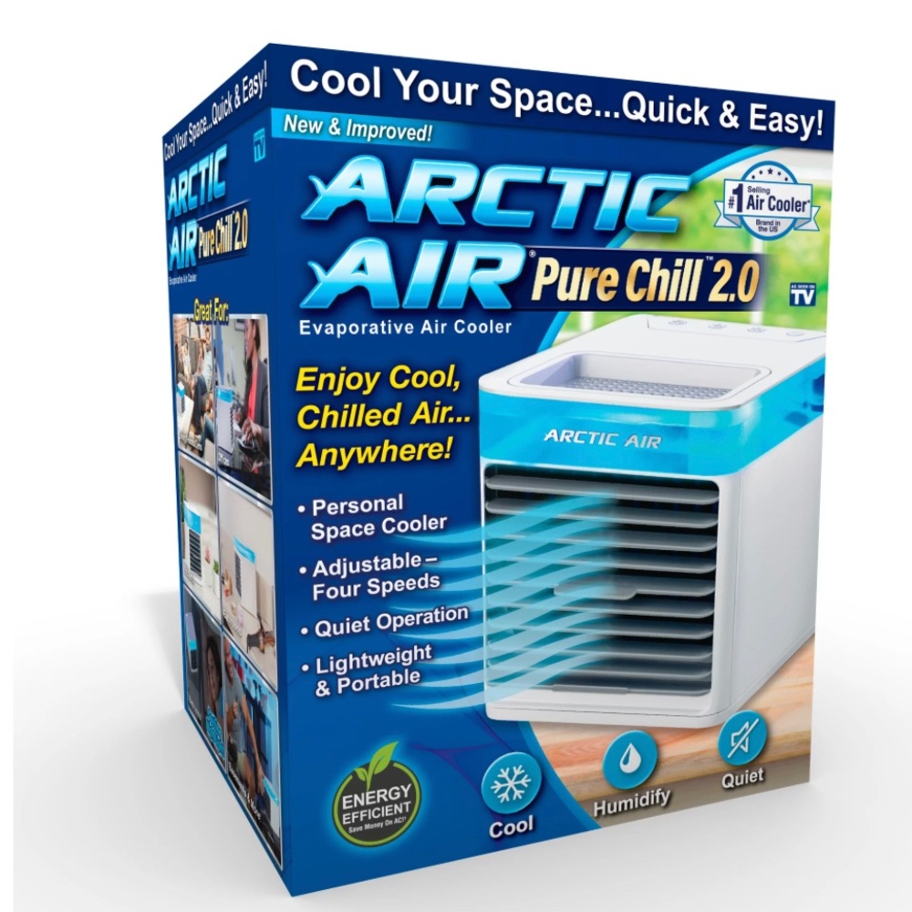 Arctic Air Pure Chill 2.0, Personal Evaporative Air-Cooler 120 V. New with a box